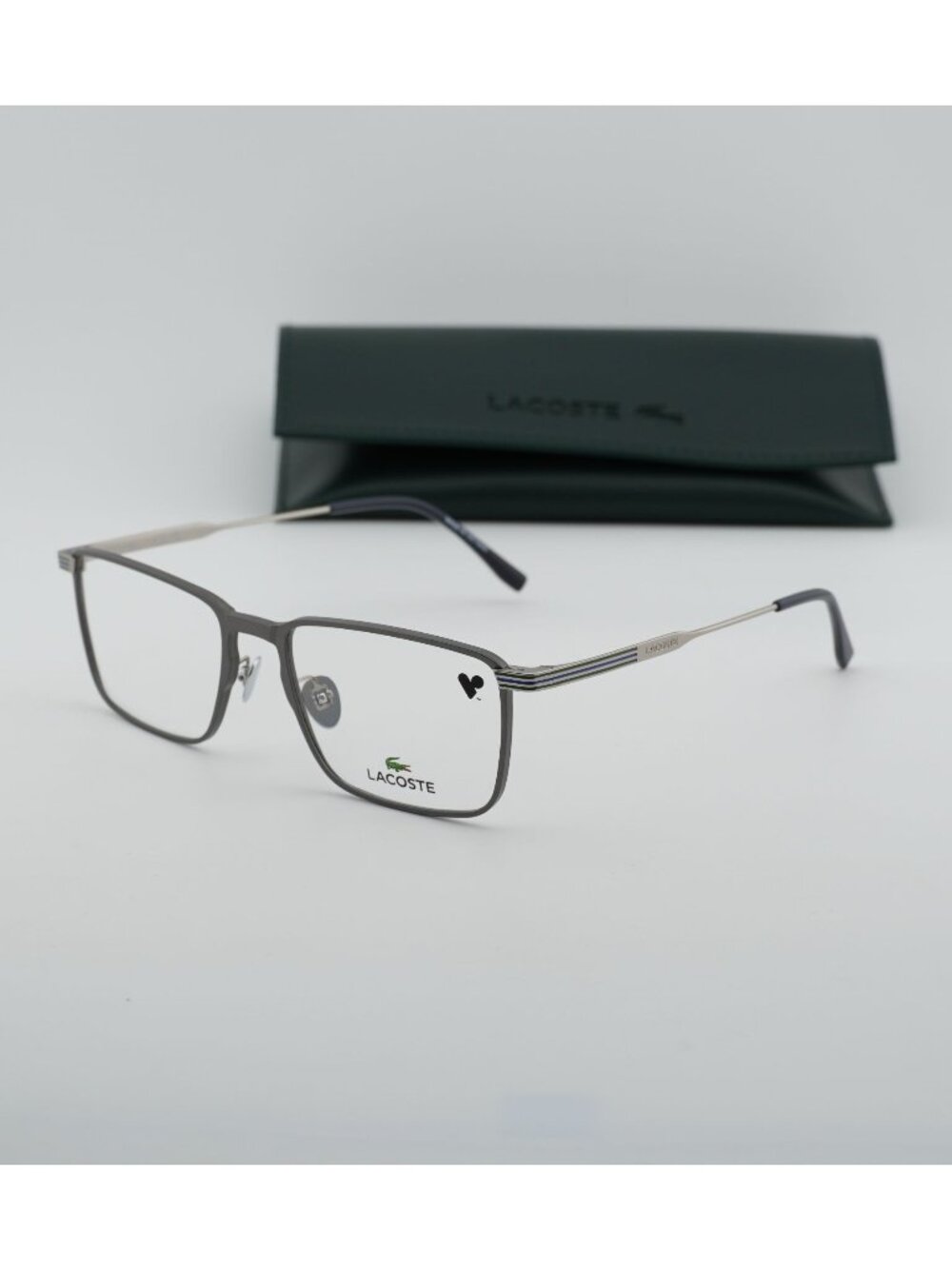 Lacoste L2285E N 029 Rectangle Eyeglasses 54mm - Ruthenium
